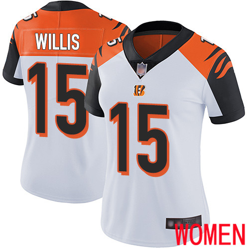 Cincinnati Bengals Limited White Women Damion Willis Road Jersey NFL Footballl #15 Vapor Untouchable